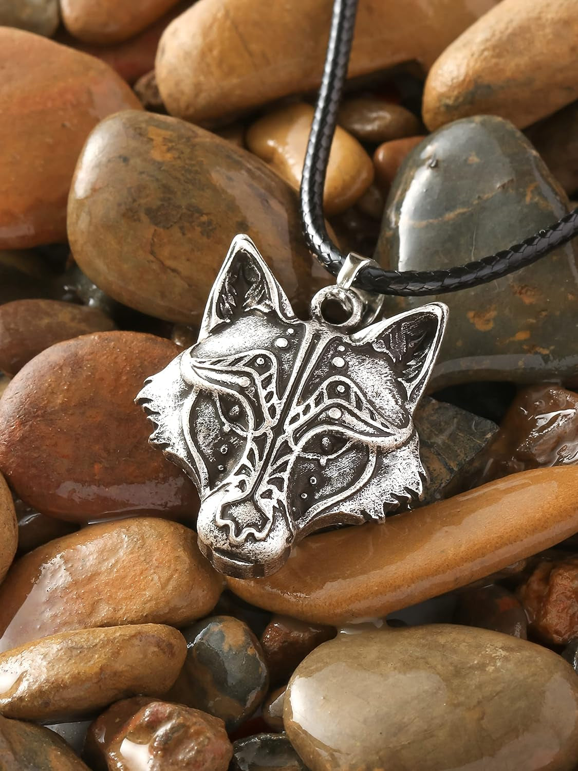 Wolf Necklace, Viking Wolf Head Pendant, Wolf Necklace Collection, Wolf Jewelry Gift for Men and Women