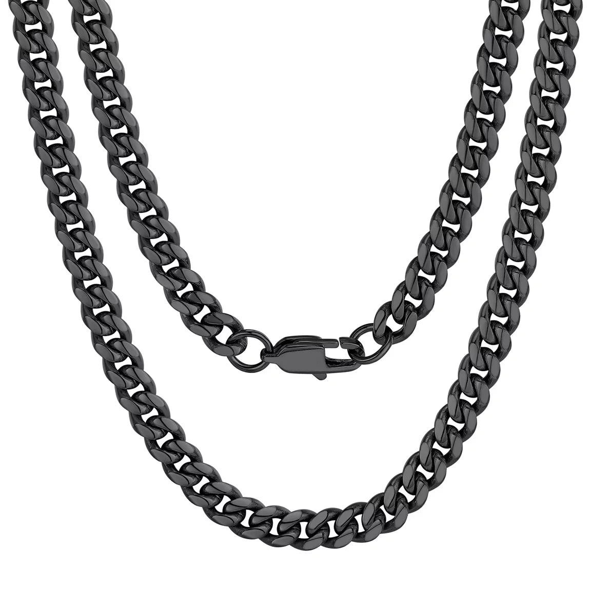 Mens Chain Stainless Steel Necklace Curb Cuban Link Neck Chains Mens Gifts